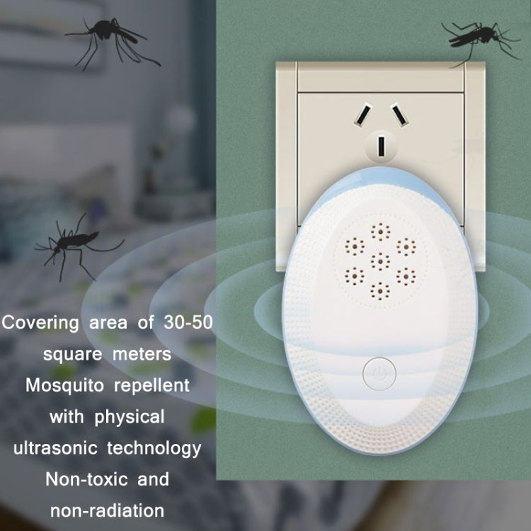Ultrasonic Mosquito Rat Repellent Night Light, Specification: US Plug(Gemstone Blue)