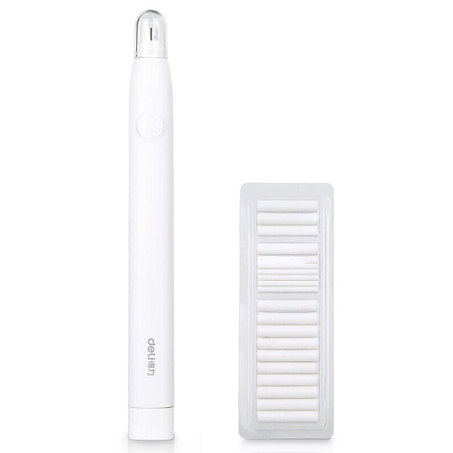 Deli 71107 Electric Eraser Art Can Replace The Core Rubber Core(White Shell)