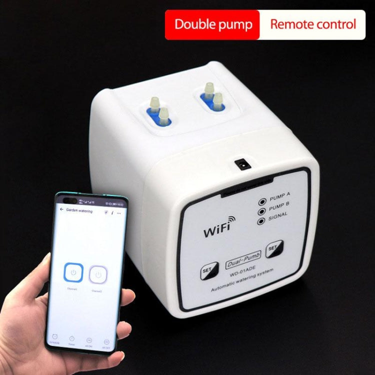WD-01ADE WIFI Gardening Drip Irrigation Controller, Specification: Double Pump 15 Pots(AU Plug)