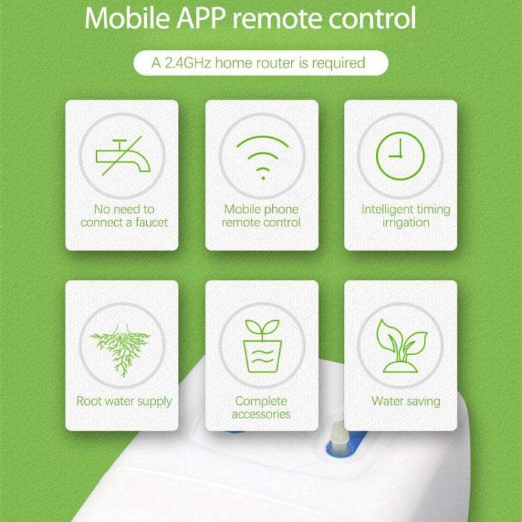 WD-01ADE WIFI Gardening Drip Irrigation Controller, Specification: Double Pump 15 Pots(AU Plug)