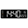 6626 Living Room Wall-Mounted Large Screen Display LED Digital Clock, Color: White Temperature - Wall Clock by PMC TechLife | Online Shopping South Africa | PMC TechLife