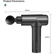BG-128 6-speed Mini Convenient Massage Gun With 6 Massage Heads,CN Plug(Back)