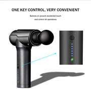 BG-128 6-speed Mini Convenient Massage Gun With 6 Massage Heads,CN Plug(Back)