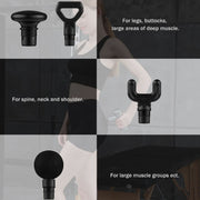 BG-128 6-speed Mini Convenient Massage Gun With 6 Massage Heads,CN Plug(Back)