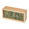 1906 Solid Wood Luminous Clock Large Screen Temperature And Humidity Clock(Eucalyptus Yellow) - Alarm Clocks by PMc TechLife | Online Shopping South Africa | PMc TechLife | Buy Now Pay Later Mobicred