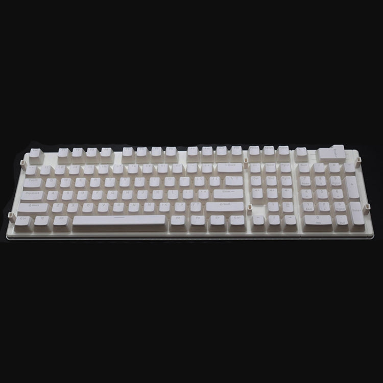 Pudding Double-layer Two-color 108-key Mechanical Translucent Keycap(White)