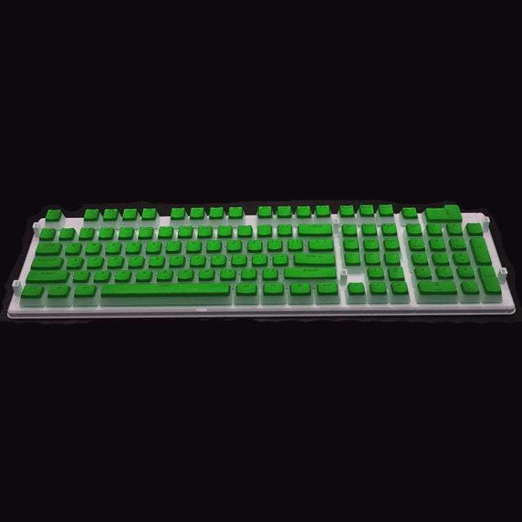 Pudding Double-layer Two-color 108-key Mechanical Translucent Keycap(Cheese Green)