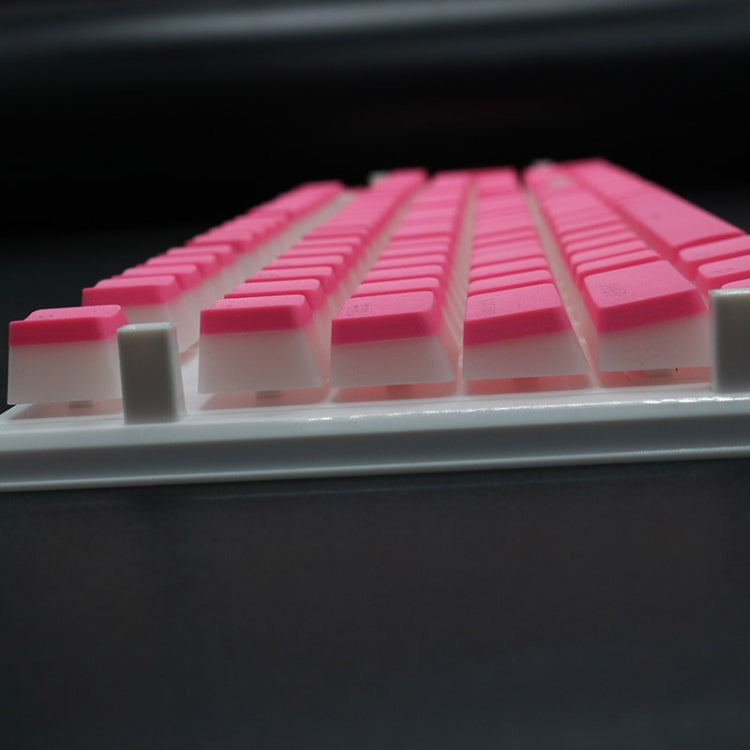 Pudding Double-layer Two-color 108-key Mechanical Translucent Keycap(Red)