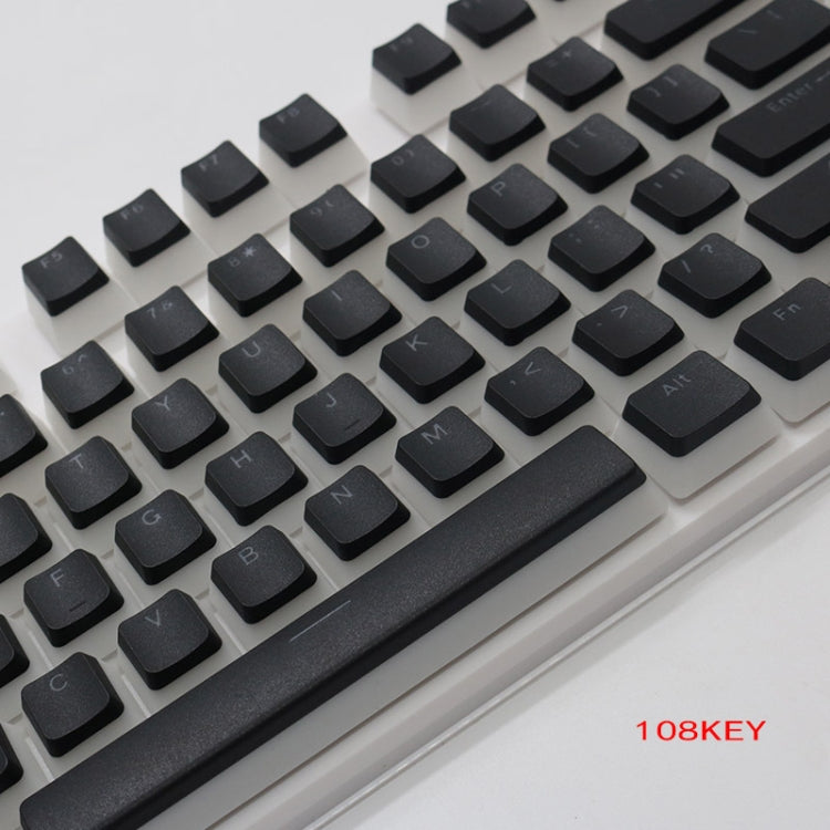Pudding Double-layer Two-color 108-key Mechanical Translucent Keycap(White)