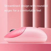 M3 3 Keys Cute Silent Laptop Wireless Mouse, Spec: Bluetooth Wireless Version (Gray Black)