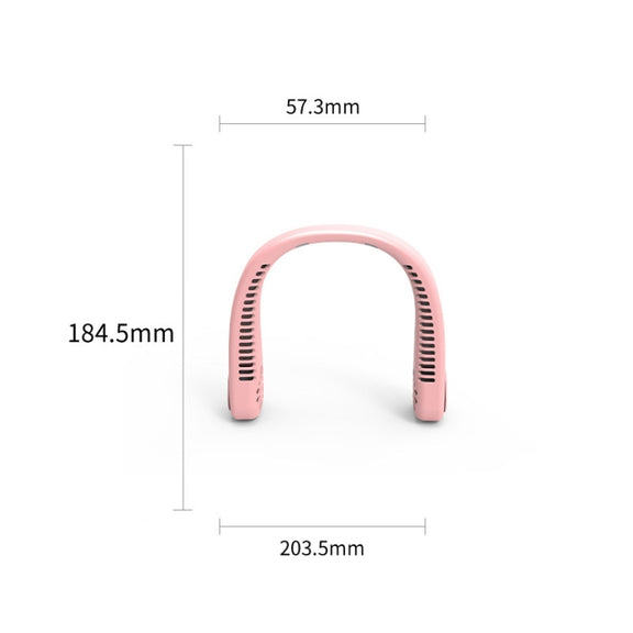 F2 USB Outdoor Portable Hanging Neck Fan(White)