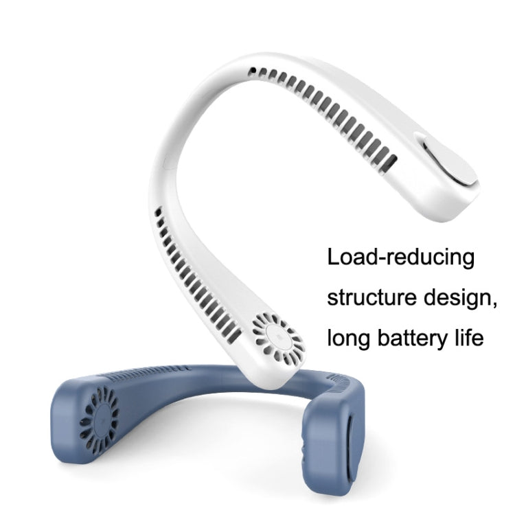 F2 USB Outdoor Portable Hanging Neck Fan(White)