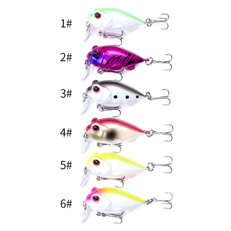 4 PCS HENGJIA CB051 4cm / 5.2g Small Fat Lure Bait(1)