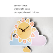 Cartoon Shake Wall Clock Children Room Decoration Wall Clock (Palette)