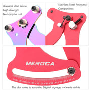 MEROCA Bicycle Ring Calibration Tool Spoke Tension Tube Wheel Set Steel Wire, Color: Red