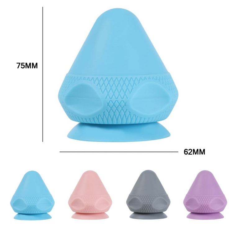 Suction Cup Type Silicone Muscle Membrane Muscle Massage Ball(Blue)