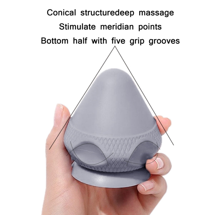 Suction Cup Type Silicone Muscle Membrane Muscle Massage Ball(Purple)