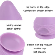 Suction Cup Type Silicone Muscle Membrane Muscle Massage Ball(Blue)