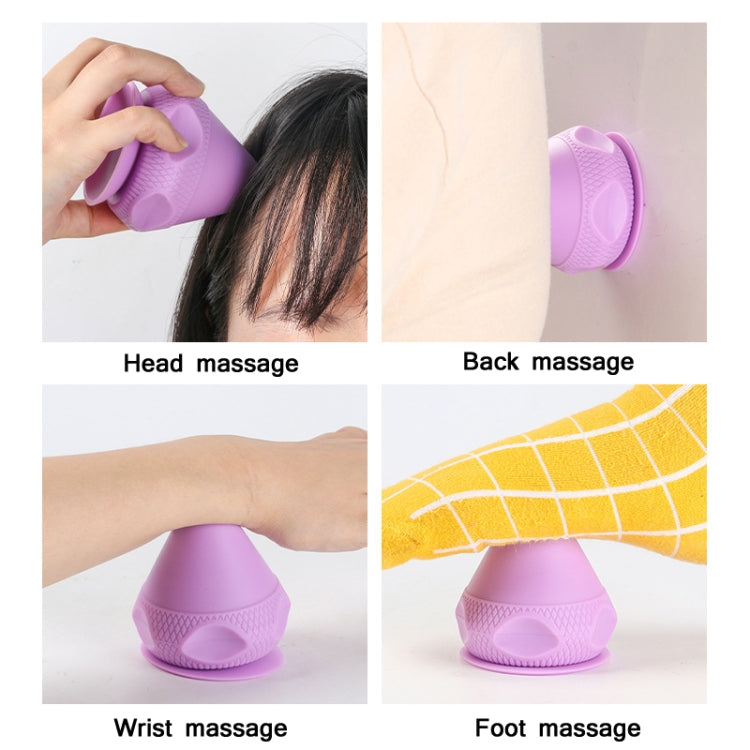 Suction Cup Type Silicone Muscle Membrane Muscle Massage Ball(Grey)