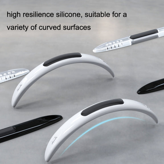 4 PCS Car Door Anti-Static Silicone Airbag Anti-Collision Strip, Colour: Transparent