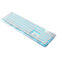 LANGTU L1 104 Keys USB Home Office Film Luminous Wired Keyboard, Cable Length:1.6m(Ice Blue Light Silver White) - free shipping - PMC TechLife - Order now!