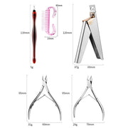 Stainless Steel Double Head Dead Skin Scissors Set, Specification: Set B