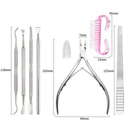 Stainless Steel Double Head Dead Skin Scissors Set, Specification: Set B
