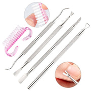 Stainless Steel Double Head Dead Skin Scissors Set, Specification: Set B