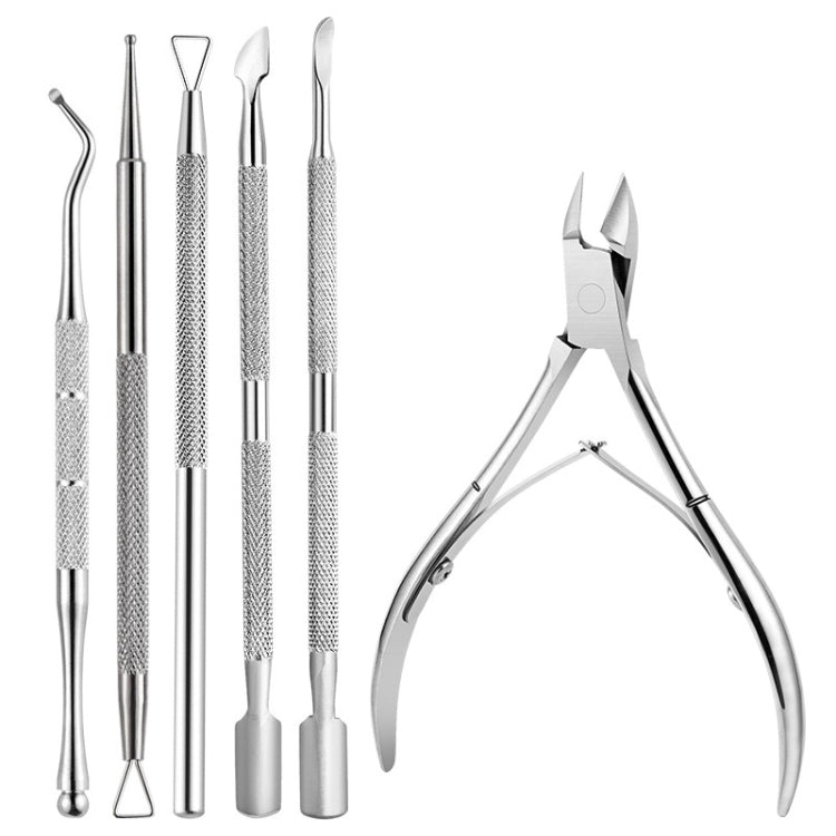 Stainless Steel Double Head Dead Skin Scissors Set, Specification: Set F
