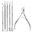 Stainless Steel Double Head Dead Skin Scissors Set, Specification: Set F - Grinding Tools & Accessories by PMC Jewellery | Online Shopping South Africa | PMC Jewellery | Buy Now Pay Later Mobicred