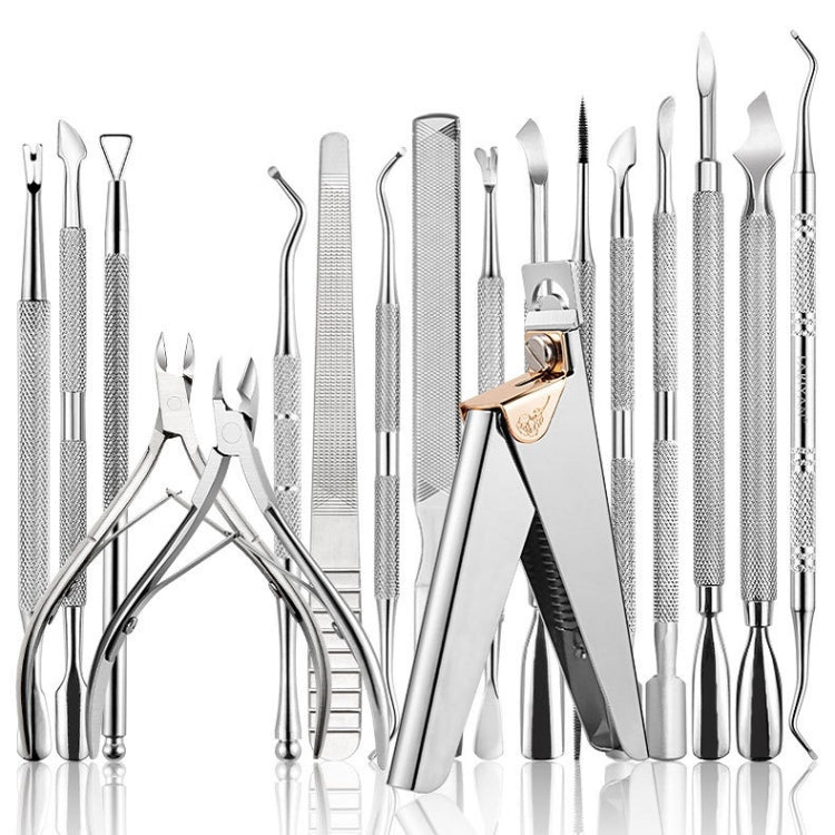 Stainless Steel Double Head Dead Skin Scissors Set, Specification: Set F