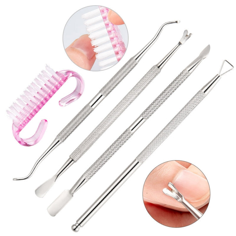 Stainless Steel Double Head Dead Skin Scissors Set, Specification: Set F