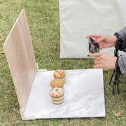 40x40cm PVC Photo Background Board(Rust Frozen Stone)