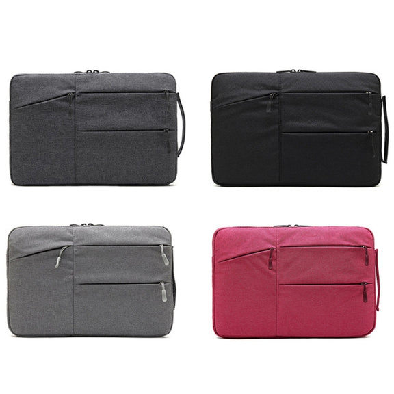 Zipper Type Polyester Business Laptop Liner Bag, Size: 11.6 Inch(Light Grey)