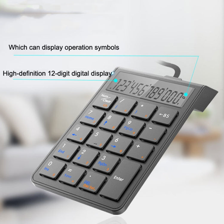 Sunreed SKB886S 19 Keys Wired Keypad With Digital USB Interface, Cable Length: 1.5m(White)
