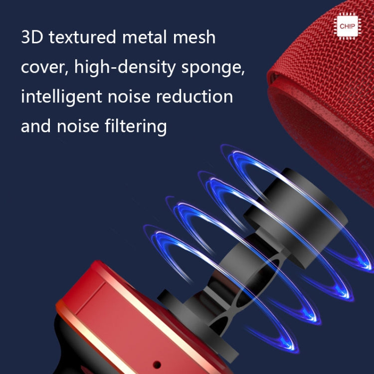 WS898 Live Wireless Bluetooth Microphone with Audio Function(Blue)