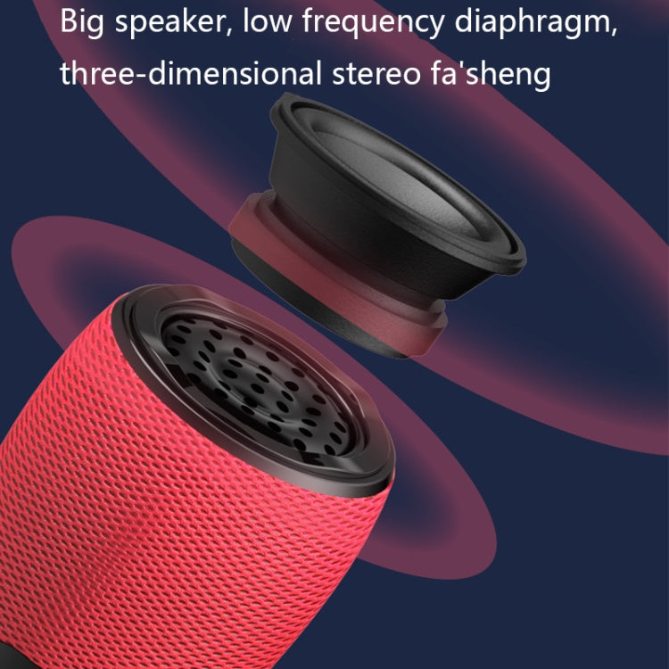 WS898 Live Wireless Bluetooth Microphone with Audio Function(Blue)