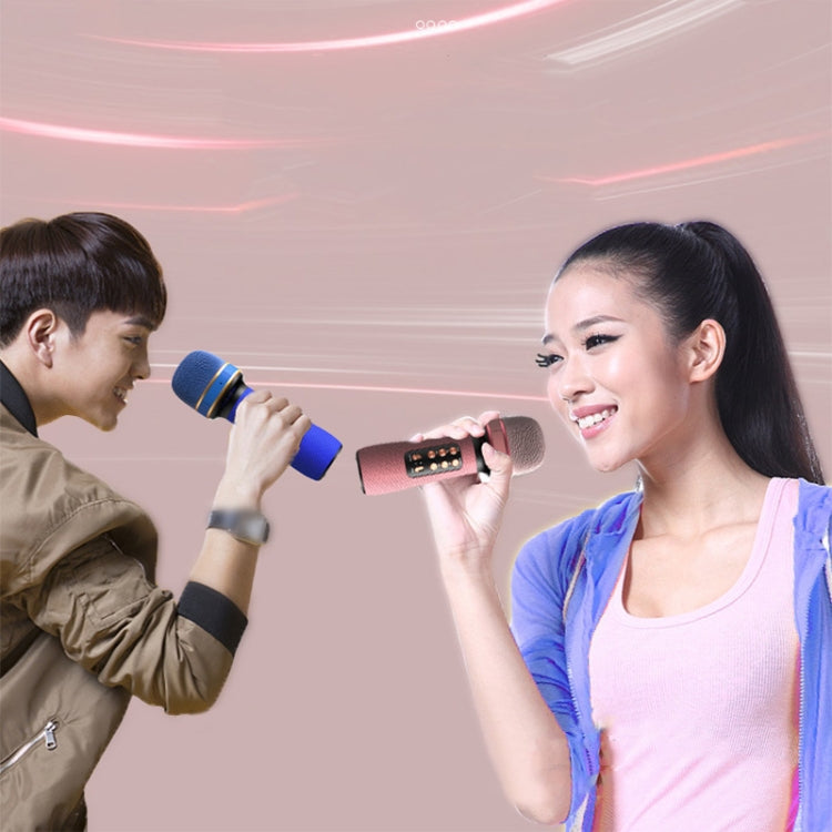 WS898 Live Wireless Bluetooth Microphone with Audio Function(Blue)