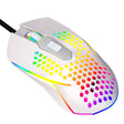 LEAVEN S50 6Keys Macro Definition Programmable RGB Lighted Gaming Wired Mouse, Cable Length: 1.5m(White) - Wired Mice by LEAVEN | Online Shopping South Africa | PMC TechLife | Buy Now Pay Later Mobicred