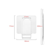 Acrylic Makeups Manicure Transparent Palette With Color Stick, Specification: Square Plate+Stick