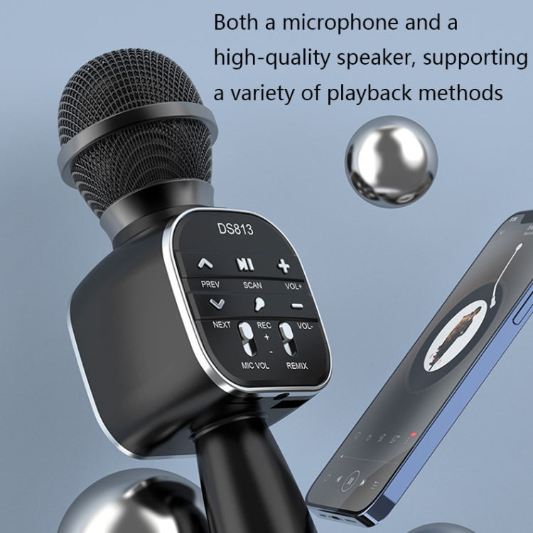 DS813 Live Wireless Bluetooth Microphone(Pink)