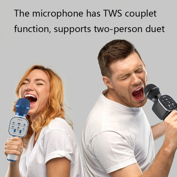 DS813 Live Wireless Bluetooth Microphone(Blue)