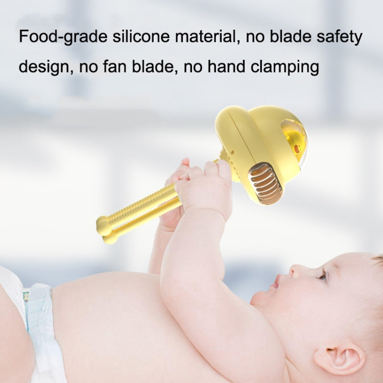 Stroller Portable Multi-Function Silent Octopus Bladeless Fan(Pink)