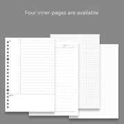 Transparent Matte PP Soft Shell Cover Hand Accountive Page, Style: A5 Horizontal Core