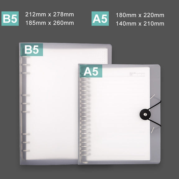 Transparent Matte PP Soft Shell Cover Hand Accountive Page, Style: A5 Point Array Core