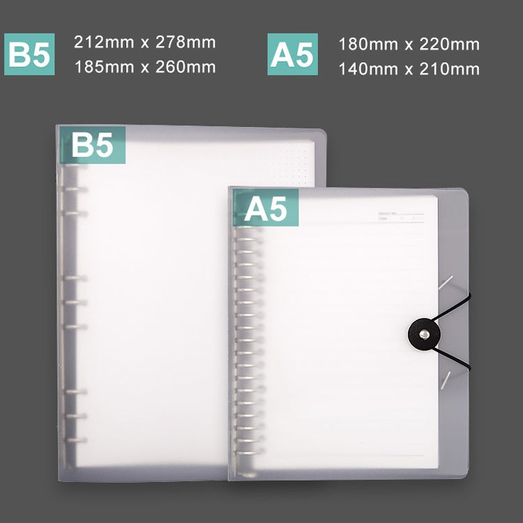 Transparent Matte PP Soft Shell Cover Hand Accountive Page, Style: B5 Cornell Core