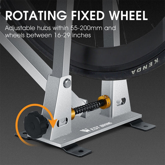 WEST BIKING Bicycle Wheel Correction and Adjustment Station(Silver)