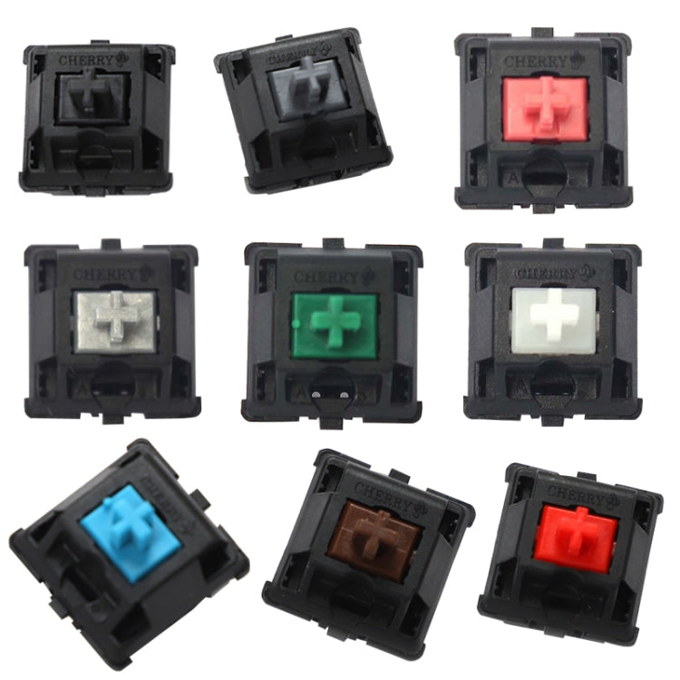 10PCS Cherry Shaft MX Switch Linear Keyboard Shaft, Color: White Shaft