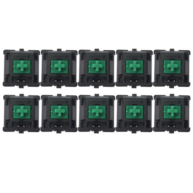 10PCS Cherry Shaft MX Switch Linear Keyboard Shaft, Color: Green Shaft
