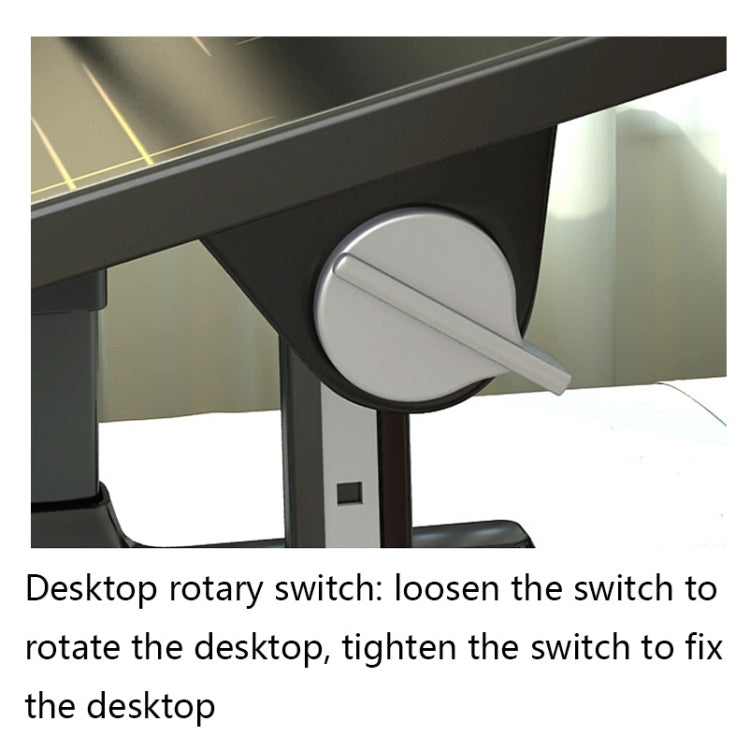 N6 Liftable and Foldable Bed Computer Desk, Style: Drawer+USB